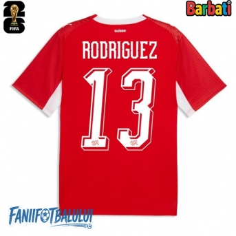 Elveția Ricardo Rodriguez #13 Tricou Fotbal Replică Mondial 2026 Barbati Acasa